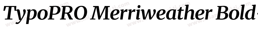 TypoPRO Merriweather Bold字体转换